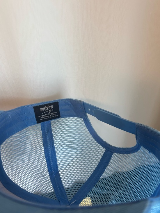 Santa Cruz Mushroom Blue Mesh Trucker Hat Barkridge Co